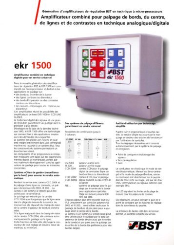 ekr 1500 - BST International GmbH