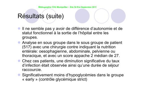 présenté par Dr Aurélien DAURAT - CHU - Montpellier