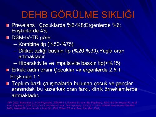 Gençlik Döneminde DEHB ve Alkol ve Madde Kullanım Bozukluğu