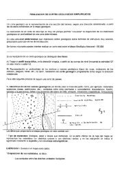 Realización de cortes geológicos sencillos