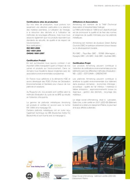 Brochure Îlots flottants - Armstrong