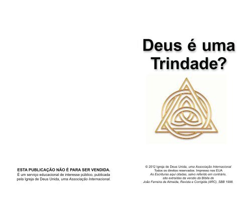 Deus é uma Trindade? - A Boa Nova