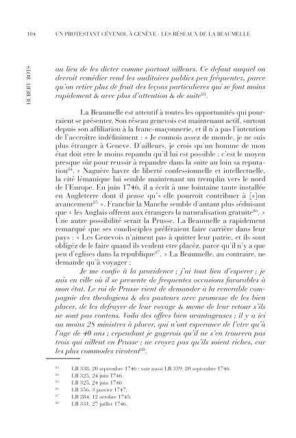 Un Protestant cévenol à Genève - Société d'Histoire et d ...