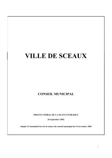 ville de sceaux conseil municipal