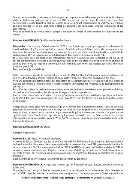 proces-verbal de la reunion du - Site de l'Etablissement Public ...