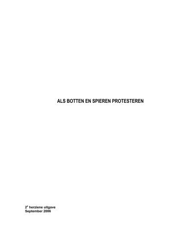 Cursusboek Als botten en spieren protesteren - NISB