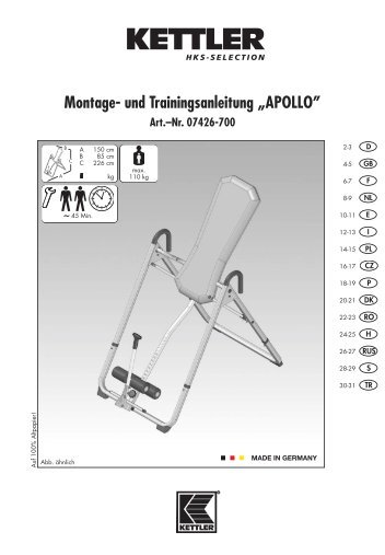 Montage- und Trainingsanleitung „APOLLO” - Sport-Thieme.at