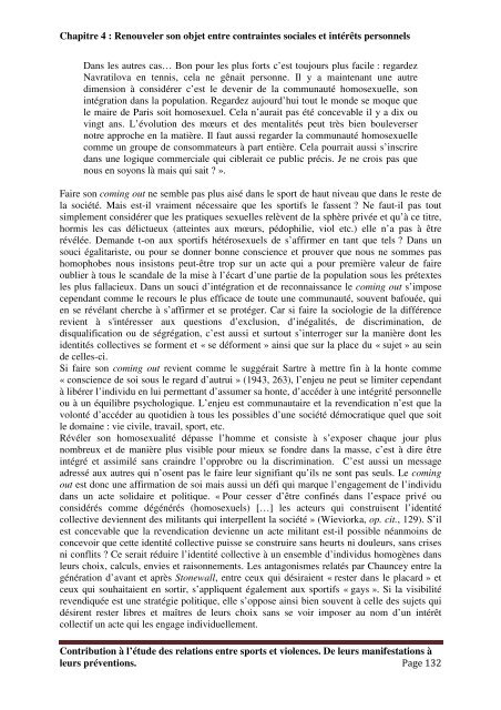 Contribution à l'étude des relations entre sports et violences