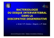bacteriologie du disque intervertebral dans la discopathie ...