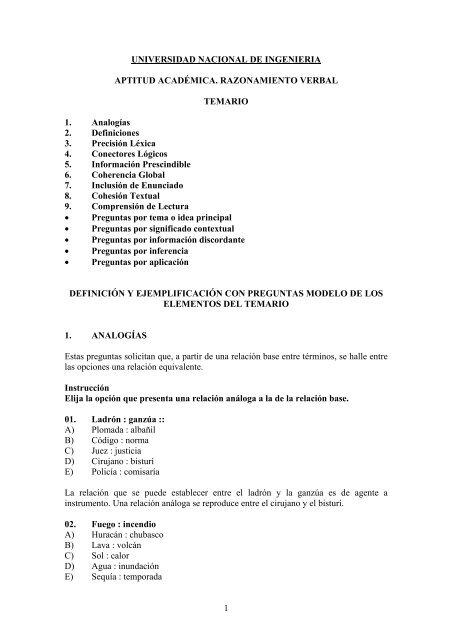 Menú de navegación