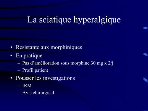 PATHOLOGIE RACHIDIENNE