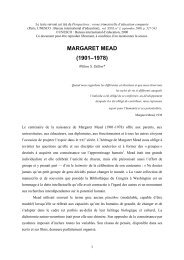 Margaret Mead - International Bureau of Education - Unesco