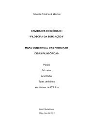 FILOSOFIA DA EDUCAÇÃO I - Recanto das Letras