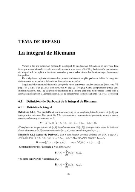 La integral de Riemann - dmaii