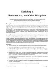 Workshop 6 Literature, Art, and Other Disciplines