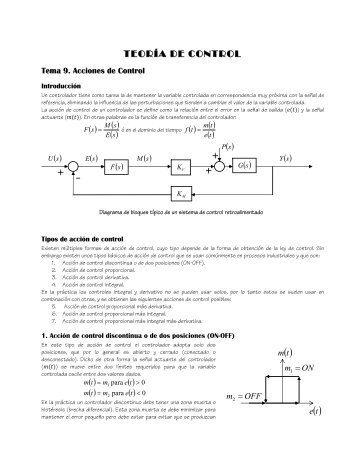 Tema 9. Acciones de Control - Web del Profesor