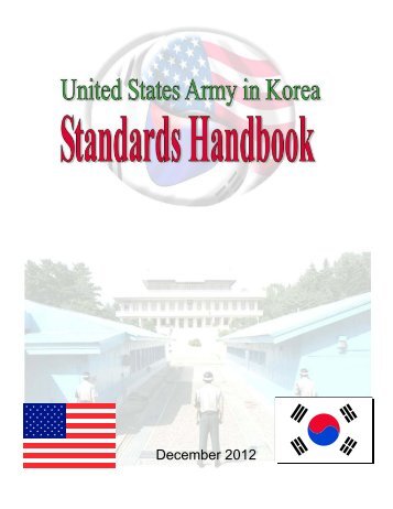 USFK Standards Handbook - Eighth Army - U.S. Army