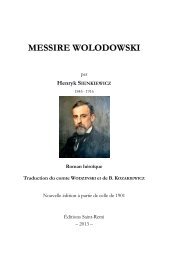 MESSIRE WOLODOWSKI - Edition Saint Remi