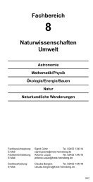 Fachbereich Naturwissenschaften Umwelt - VHS Kreis Heinsberg