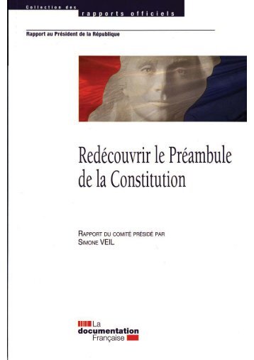 Rapport du comité de réflexion sur le Préambule - La ...