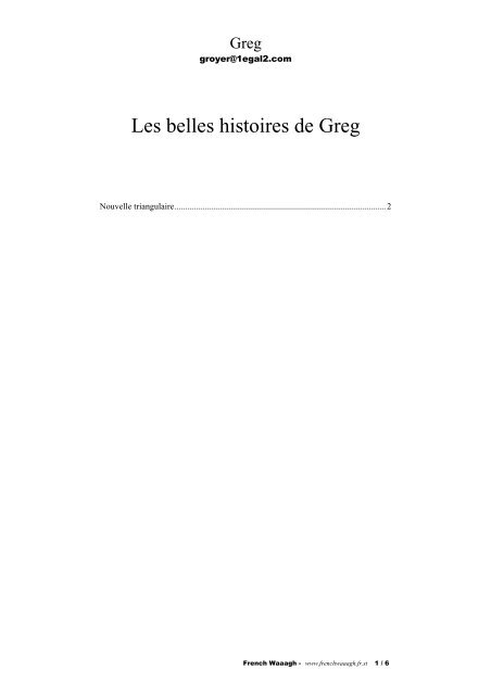 Les belles histoires de Greg - La French Waaagh