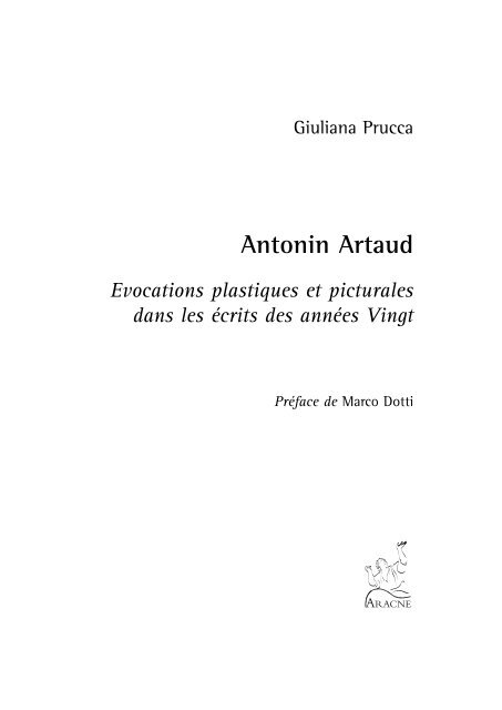 Antonin Artaud Aracne Editrice
