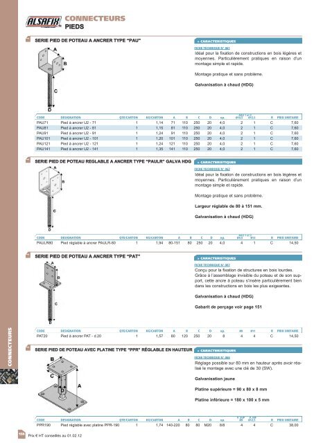 TARIF FIXATION - ALSAFIX