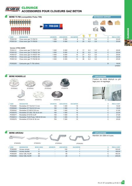 TARIF FIXATION - ALSAFIX