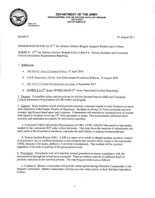 SIR CCIR Reporting Eighth Army U S Army sir-ccir-reporting-eighth-army-u-s-army