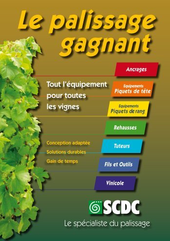 Le spécialiste du palissage - Scdc, le palissage de la vigne
