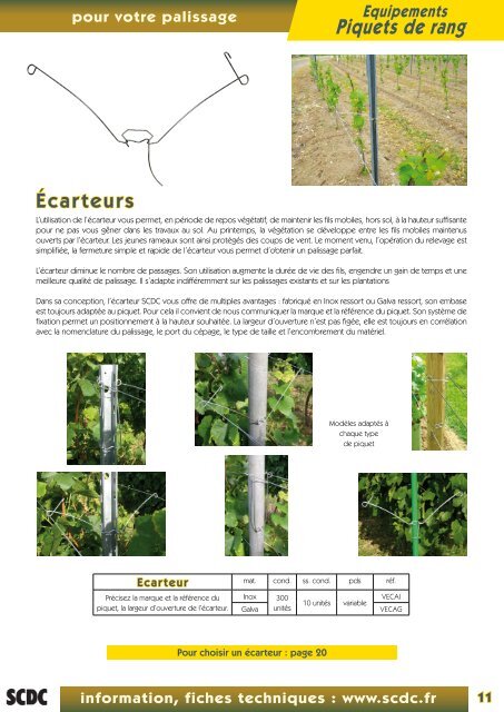 Le spécialiste du palissage - Scdc, le palissage de la vigne