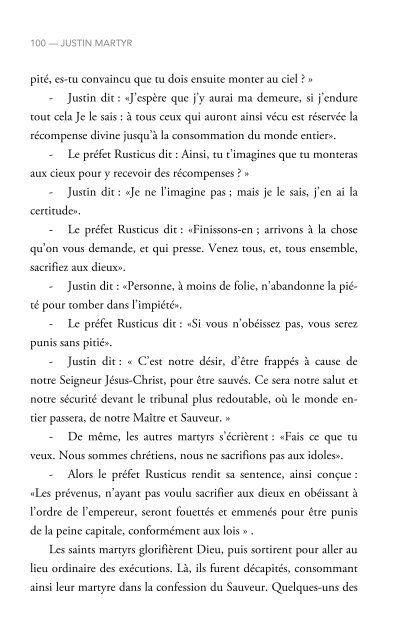 Apologies I & II et Actes de Saint Justin et de ses compagnons