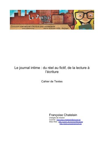 Le journal intime : du réel au fictif, de la lecture à l’écriture