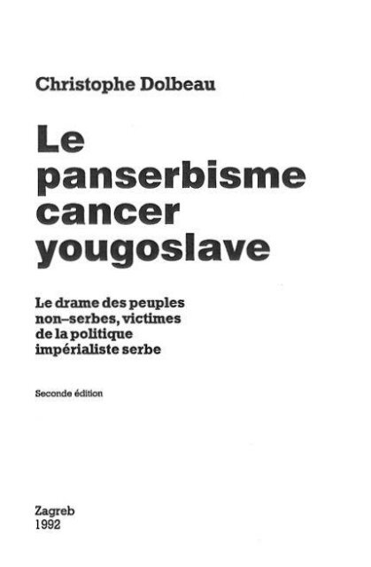 Le panserbisme - Voice of Croatia