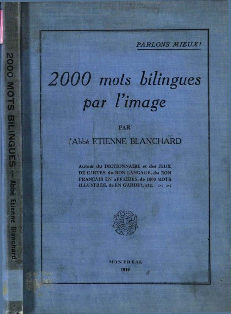 2000 mots bilingues I par l'image