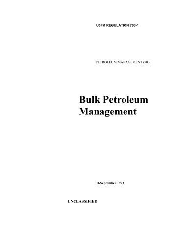 Bulk Petroleum Management - Eighth Army - U.S. Army