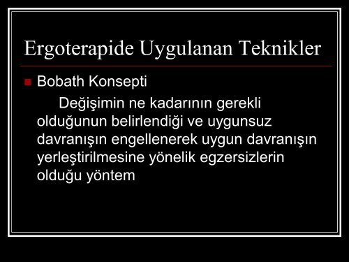 ERGOTERAPİ ERGOTERAPİ