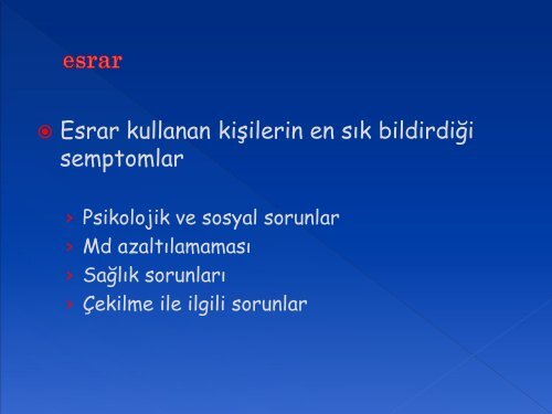 Madde çekilme ve tedavi ekilme ve entoksikasyonunda tedavi