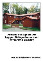 Armada Fastighets AB bygger 36 lägenheter med hyresrätt i Smedby