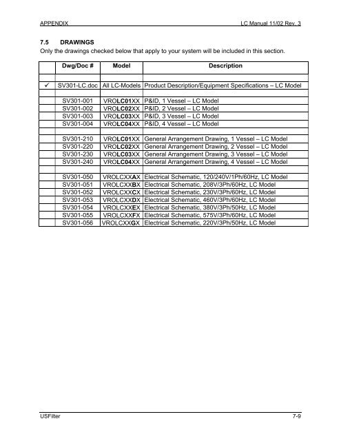 Operation and Maintenance Manual for