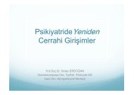 PsikiyatrideYeniden Cerrahi Girişimler