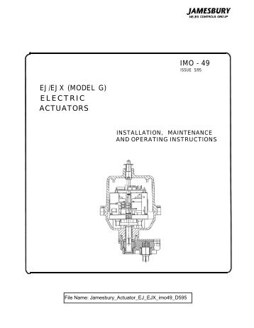 IMO - 49 EJ/EJX (MODEL G) ELECTRIC ACTUATORS