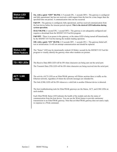 EtherTRAK Modbus Gateways