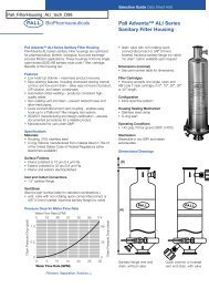 Pall Advanta? ALI Series Sanitary Filter Housing