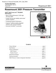 Rosemount 3051 Pressure Transmitter