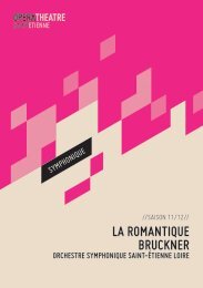 La Romantique BRuckneR - Opéra Théâtre de Saint-Etienne