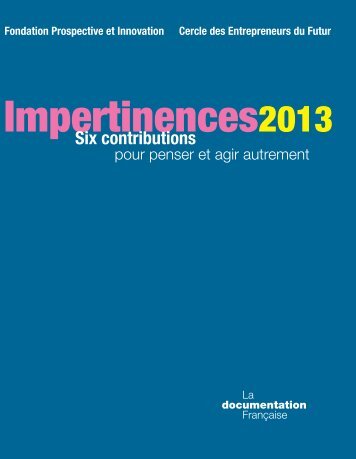 Grand prix de l'Impertinence et des Bonnes ... - La prospective