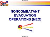 NONCOMBATANT EVACUATION OPERATIONS (NEO)
