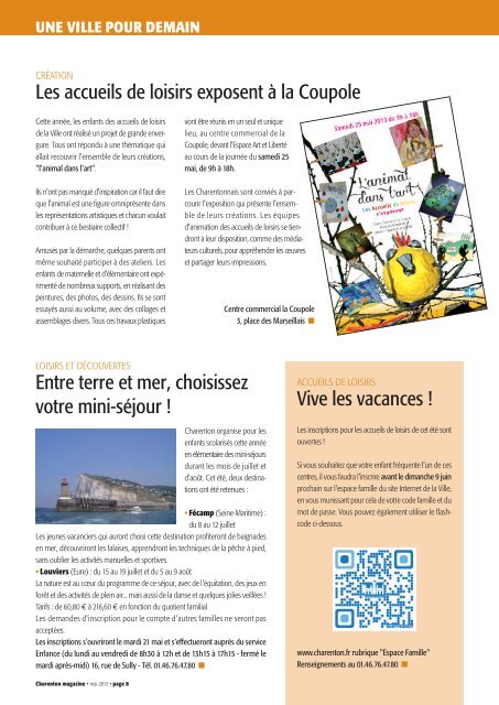 Charenton magazine n°180 mai 2013 - Charenton-le-Pont