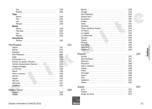 Dossier orientativo sobre productos seguros 2012-2013 - Elikalte